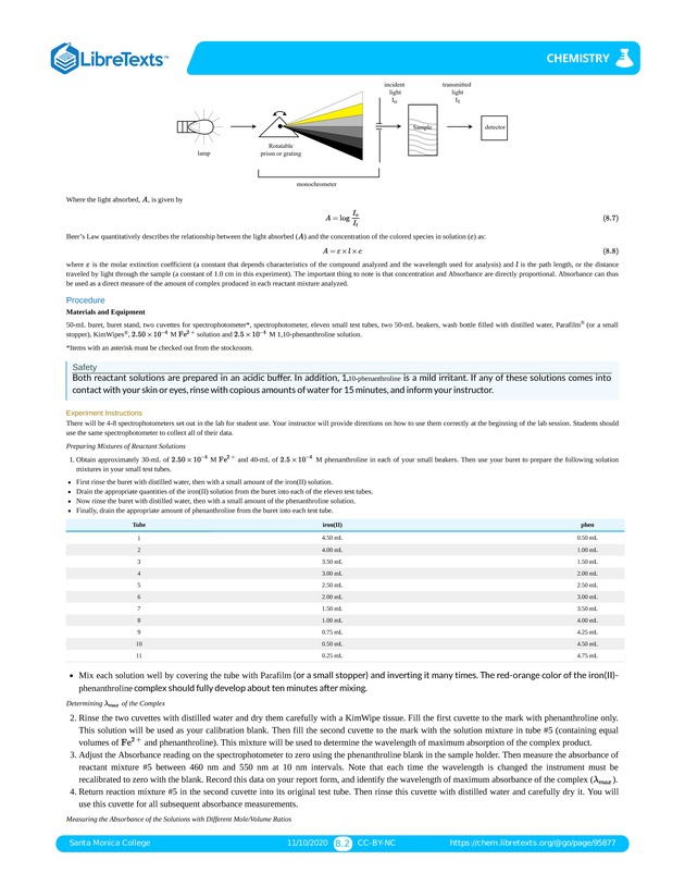 Online Chemistry Lab Manual - Page 129